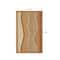 15" x 23" Handmade Brown Wood Abstract Wall Décor with Dimensional Wavy Design